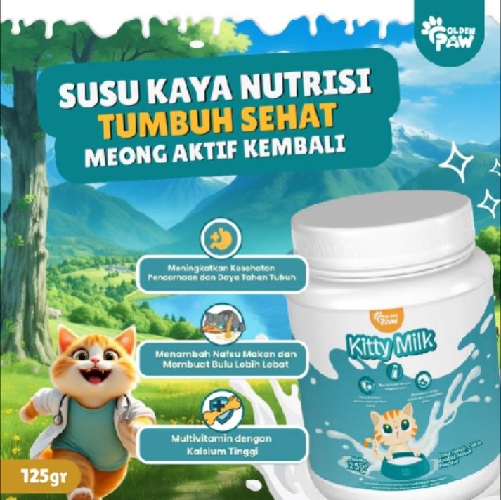 Golden Paw Susu Kucing Premium KittyMilk (125g)