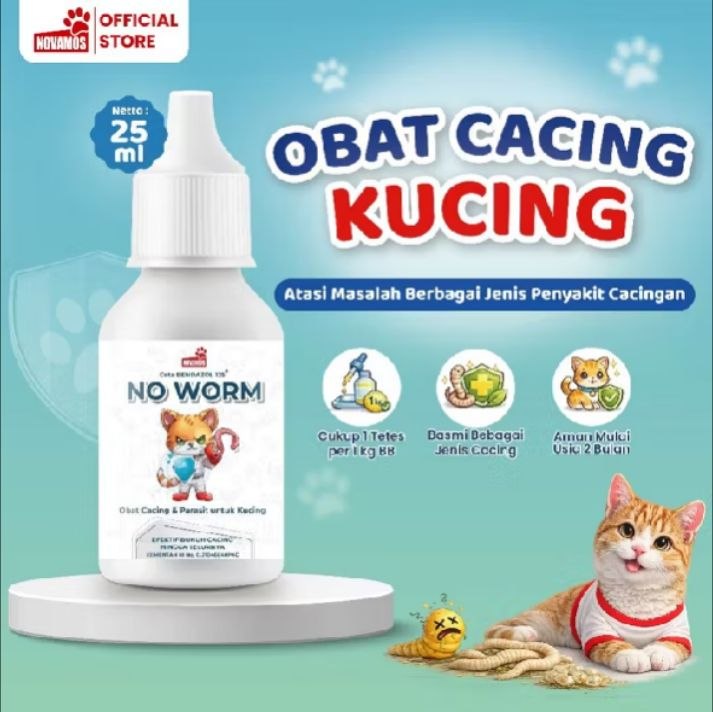 Novamos NO WORM Deworming Drops (25ml)