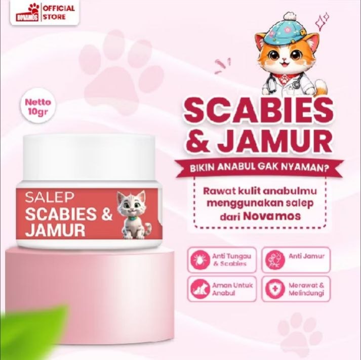 Novamos Salep Scabies & Jamur Kucing (15g)