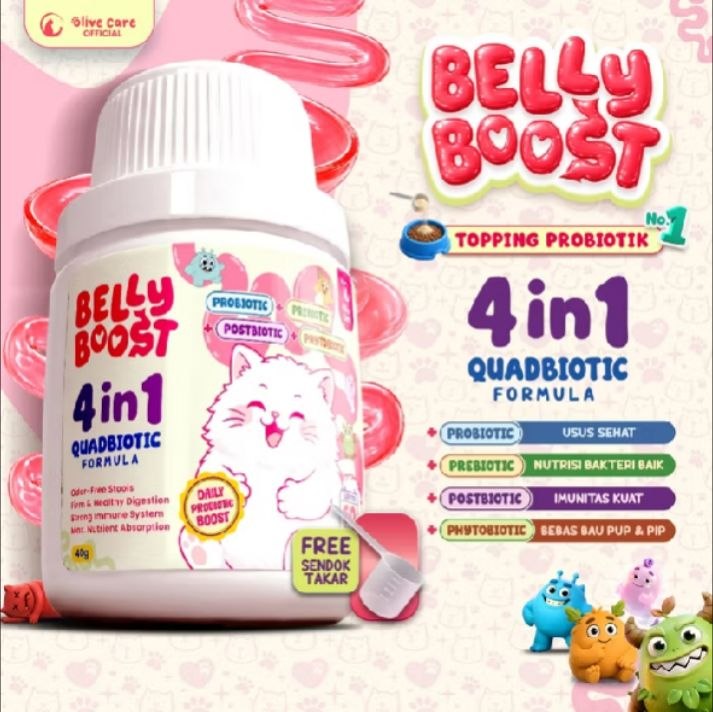 Olive Care BELLY BOOST 4-in-1 Quadbiotic Formula (40g)