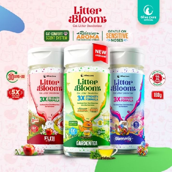 Olive Care Litter Bloom Deodorizer Pasir (160g)