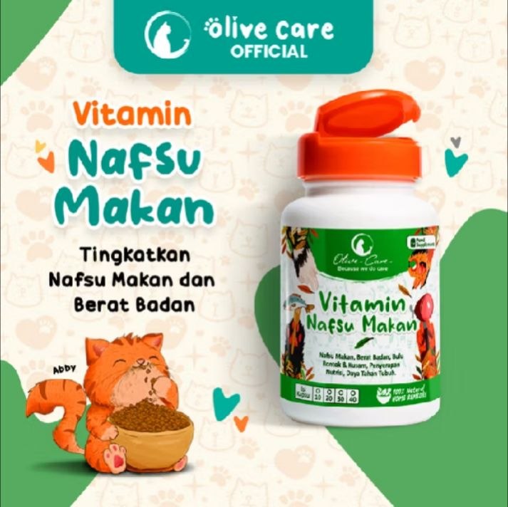 Olive Care Vitamin Kucing Nafsu Makan & Gemuk Badan