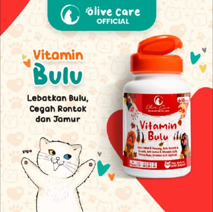 Olive Care Vitamin Kucing Bulu Panjang Lebat & Cegah Rontok